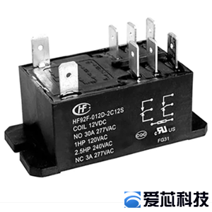 宏发HF92F-012D-2421F的视图